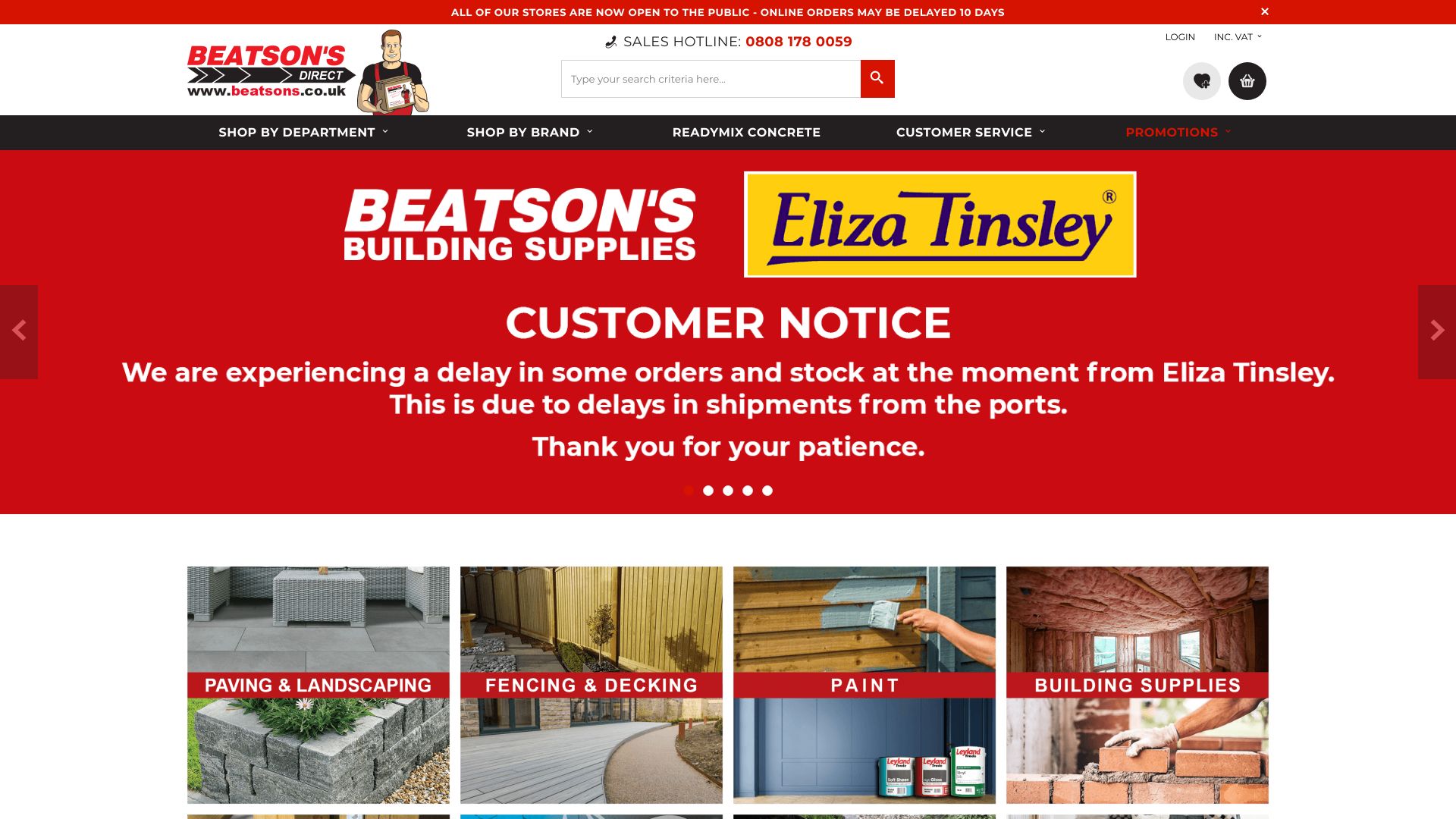 Beatsons Building Supplies screenshot