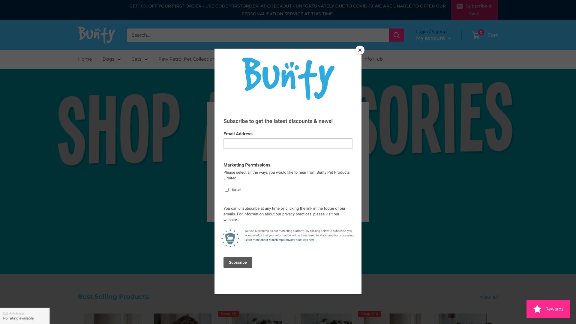 Bunty Pet Products screenshot