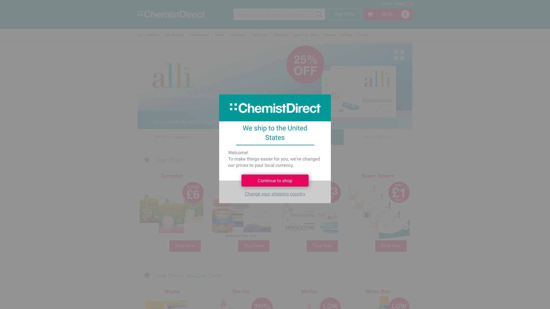 Chemist Direct screenshot