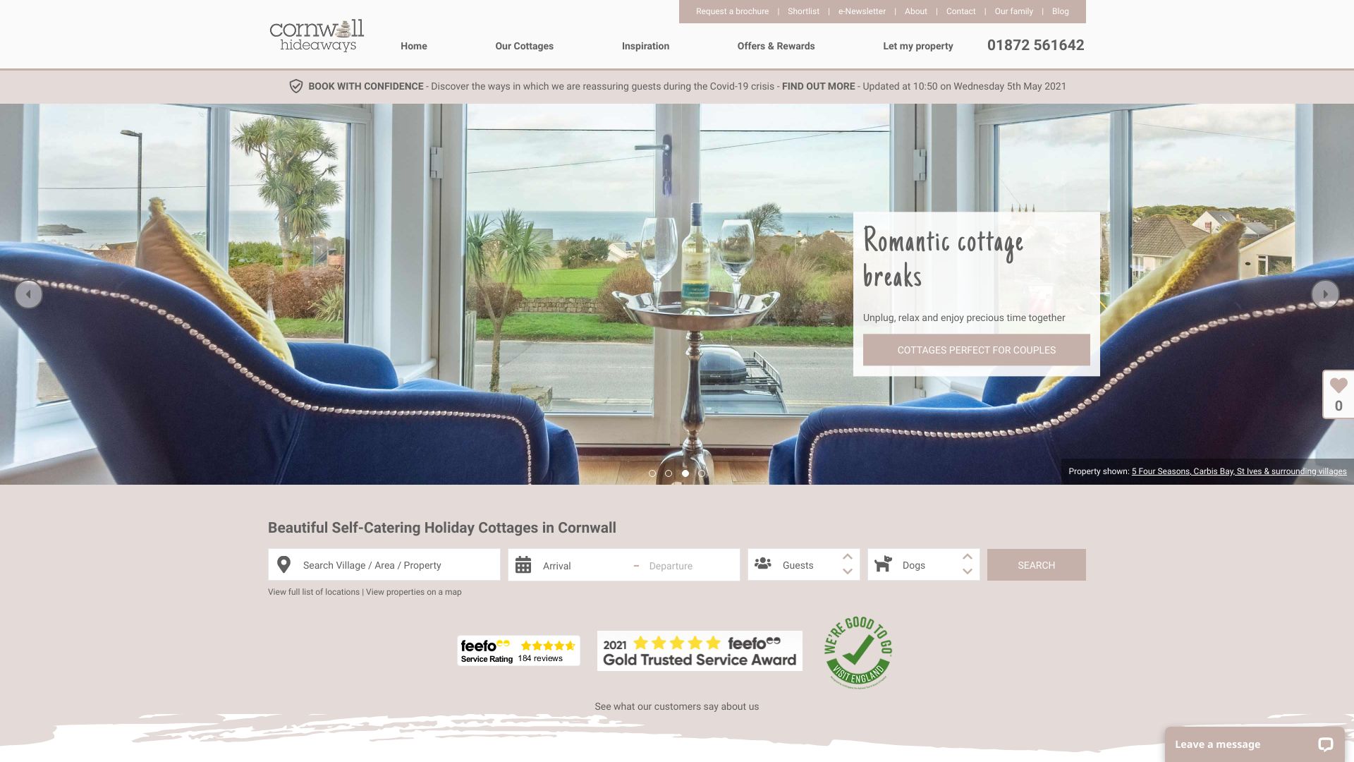 Cornwall Hideaways screenshot
