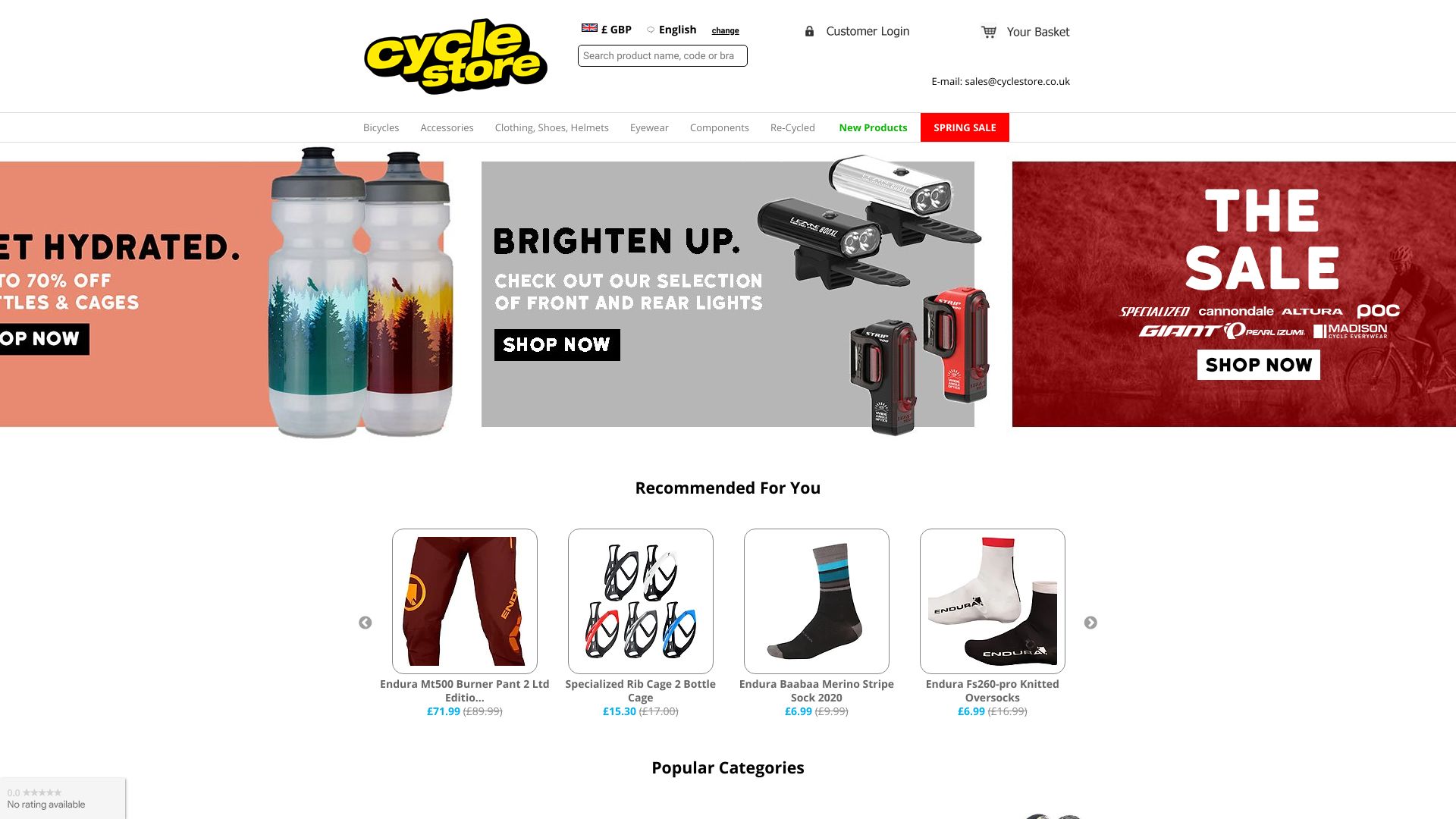 Cyclestore screenshot