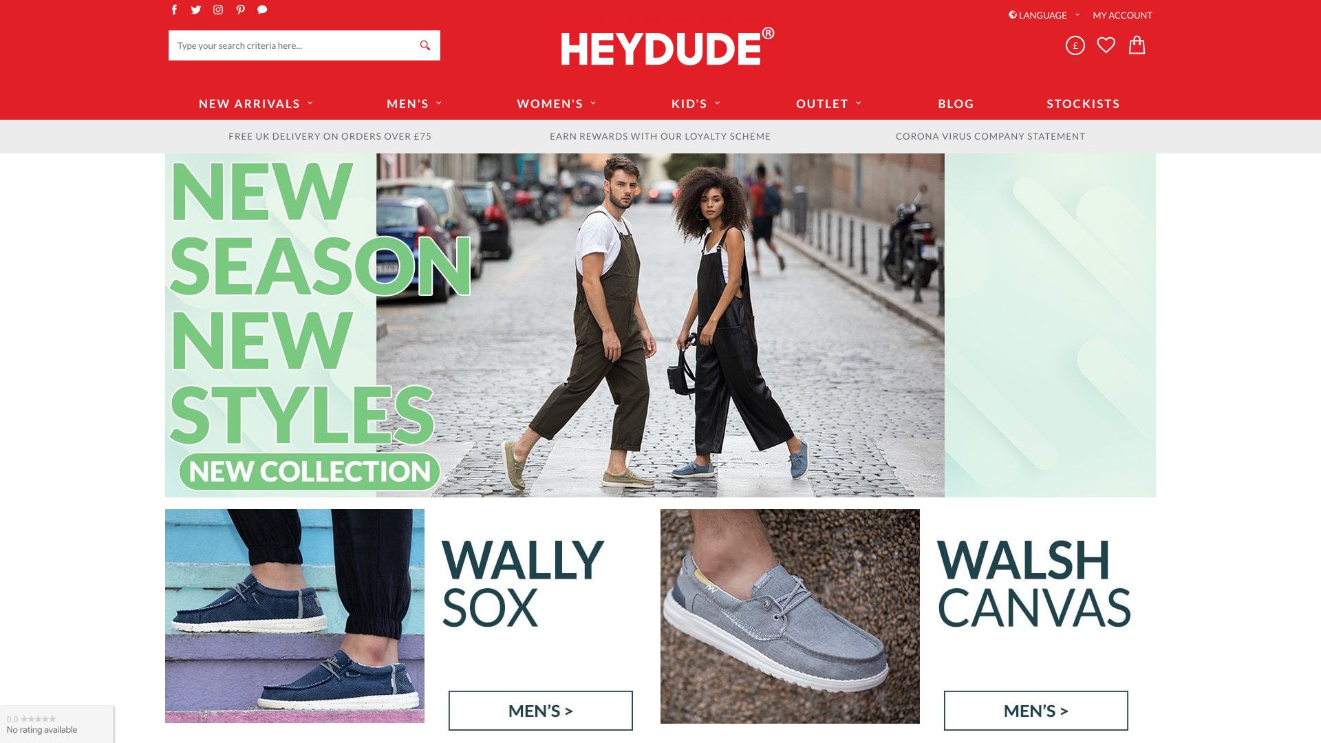 Heydudeshoes screenshot