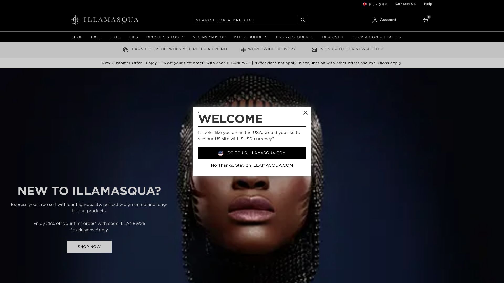 illamasqua screenshot