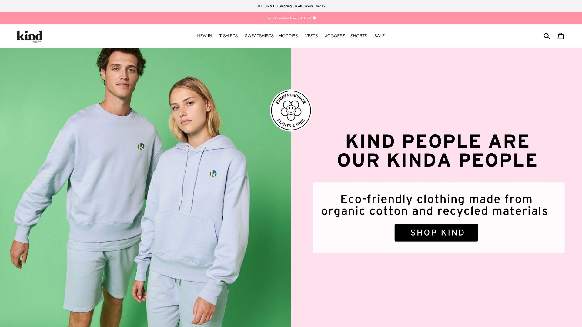 Kind Clothing screenshot