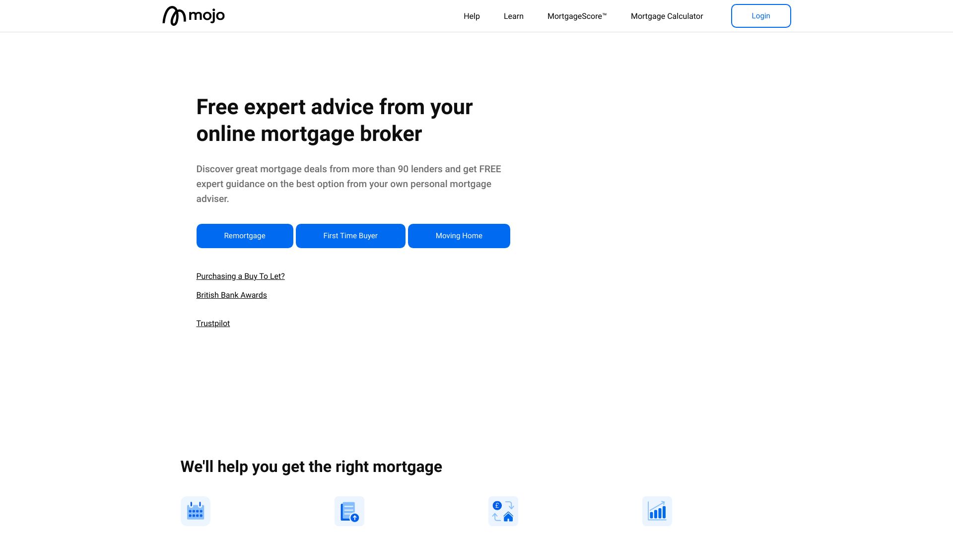 Mojo Mortgages screenshot