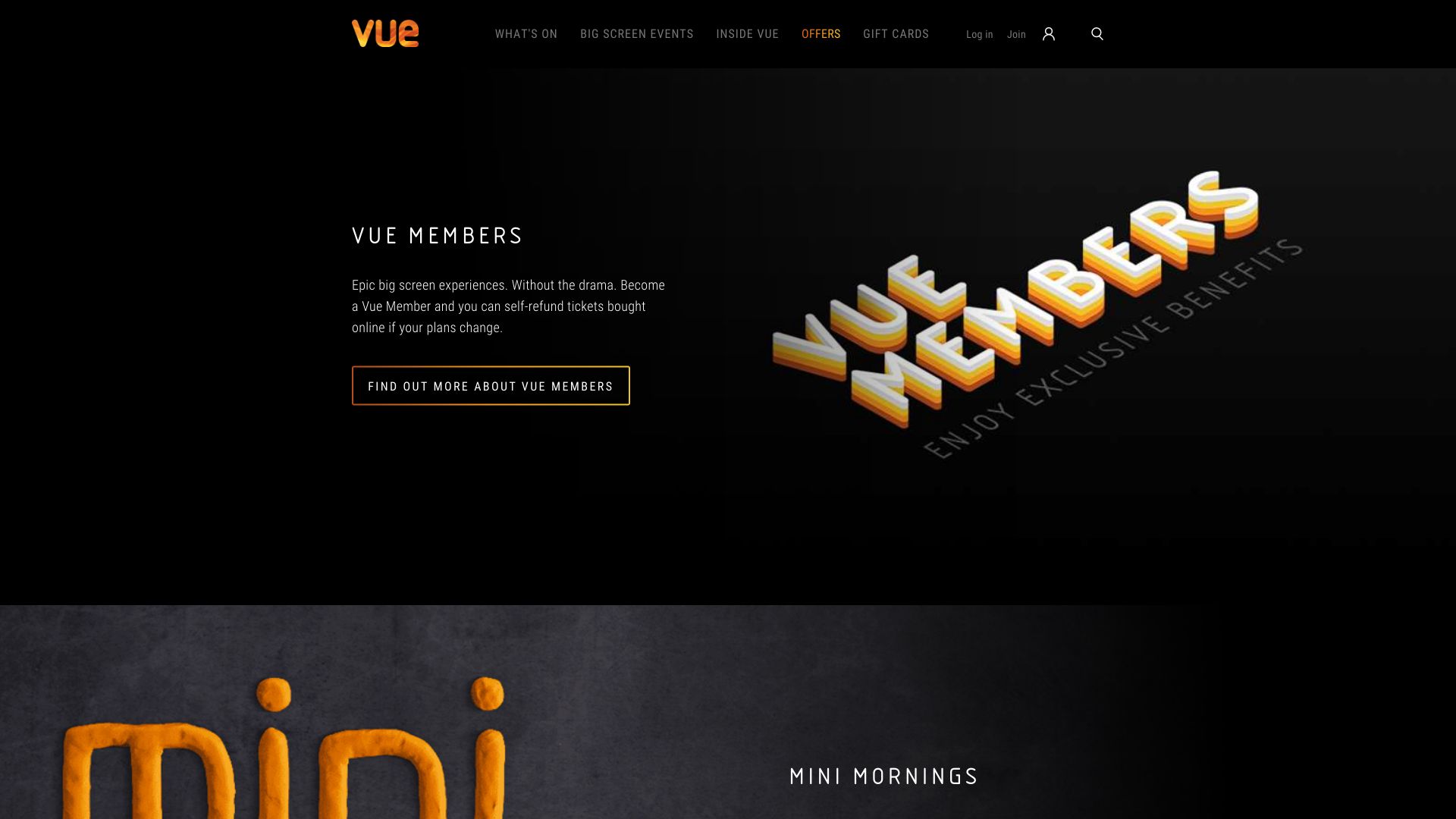 VUE Cinemas screenshot