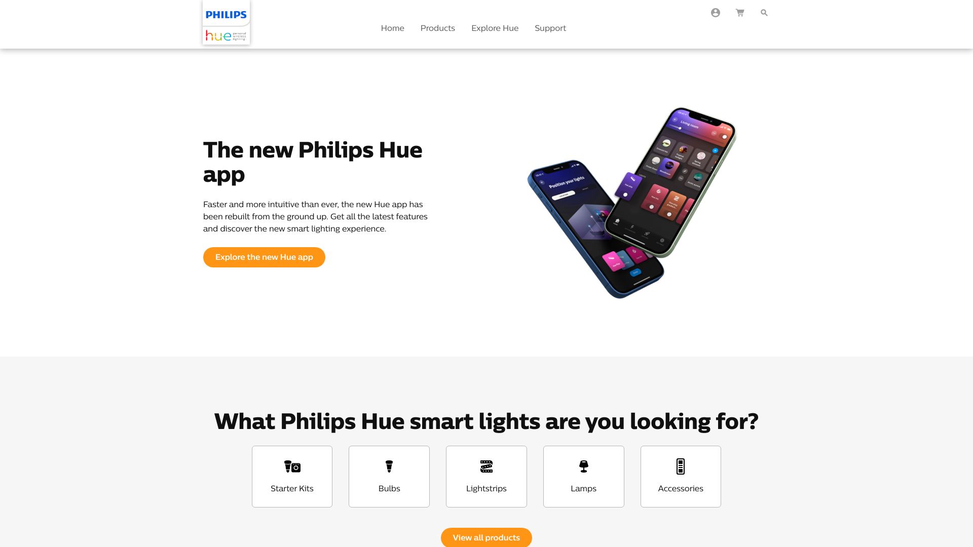 Philips Hue screenshot