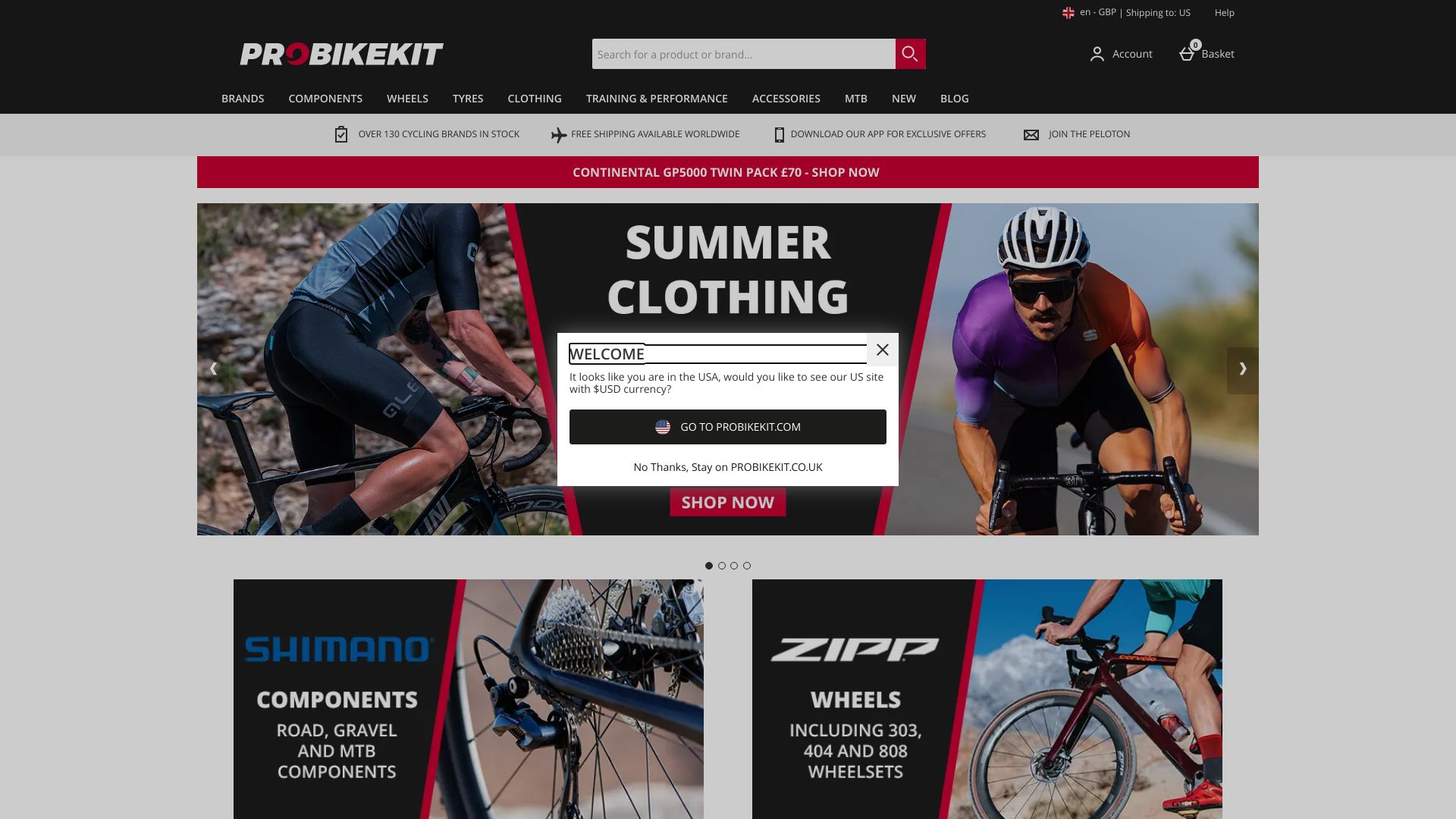 Probikekit shipping clearance