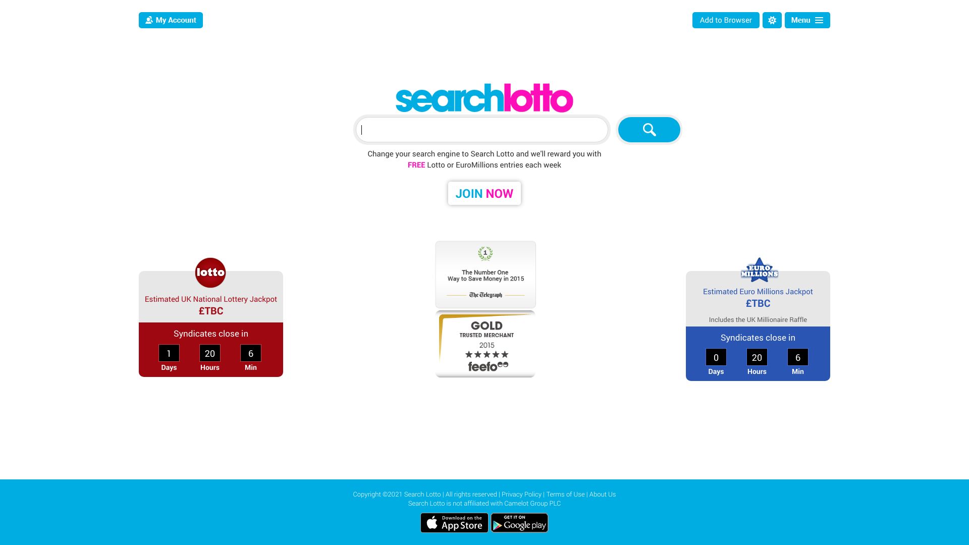 Search Lotto screenshot