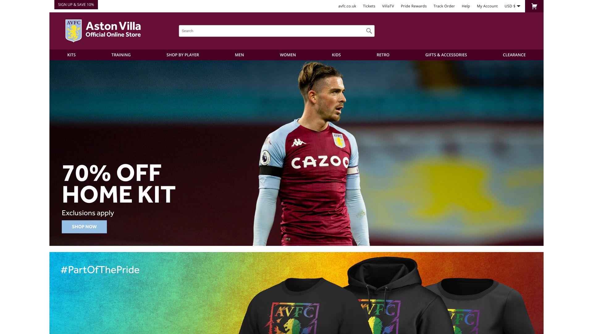 Aston Villa Store screenshot