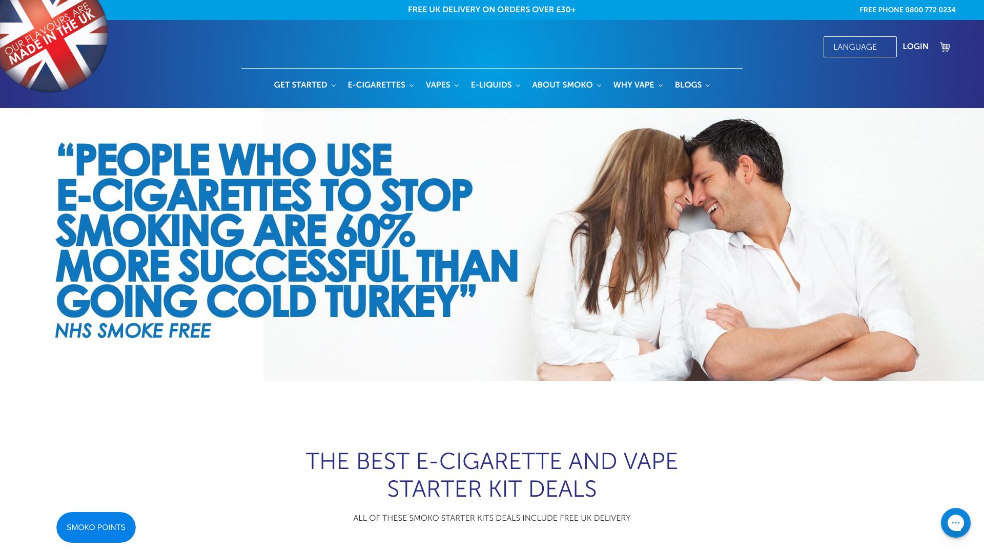 SMOKO Electronic Cigarettes screenshot