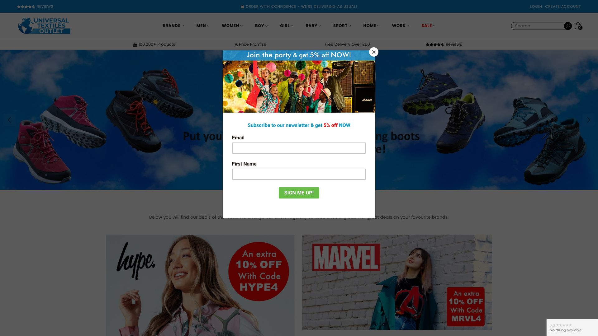 Universal Textiles screenshot