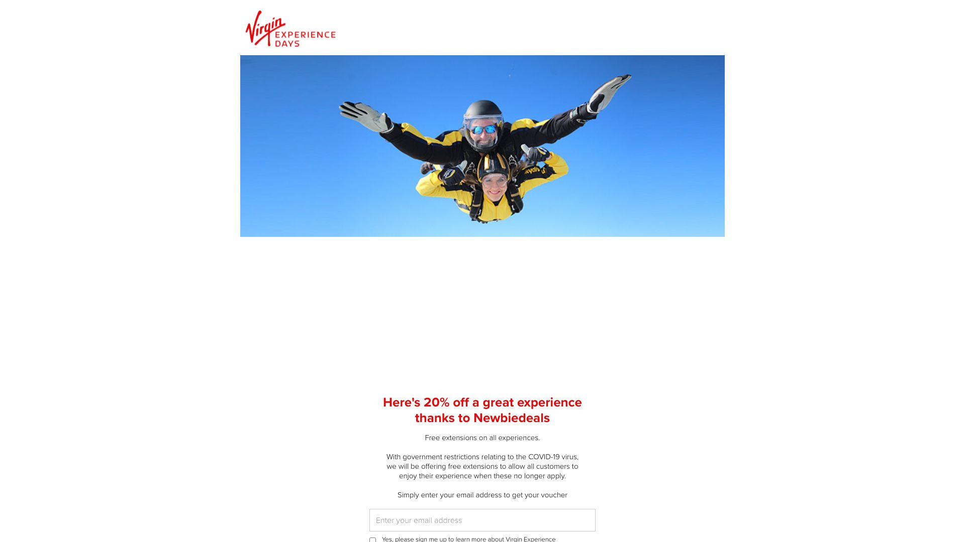 Experience Gift Cards & Vouchers - Virgin Experience Days