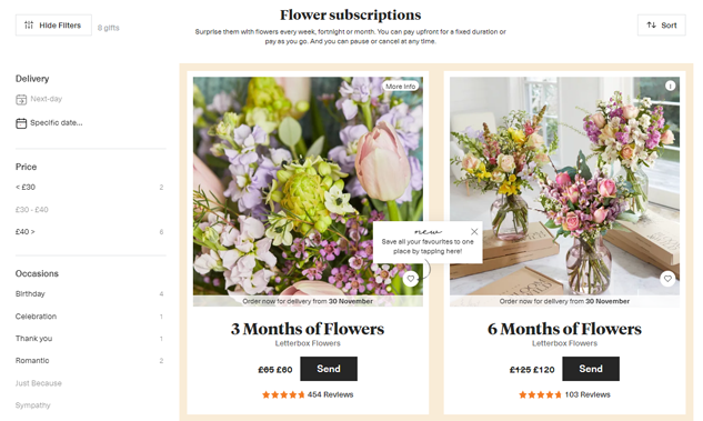 Bloom & Wild Flower Subscriptions